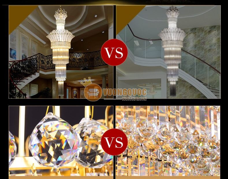 Đèn chùm pha lê tròn phong cách châu âu CM178-4